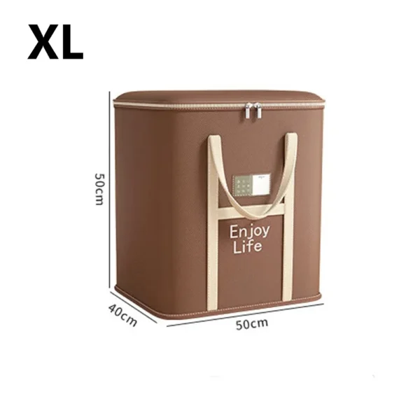 Household Clothes  Move Place Storage Bag for Clothes Dustproof Collapsible Organizers for Blankets Bedding Zip Bag with Handles