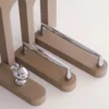 Kitchen Bedroom Accessories Furniture Wardrobe Pulls Modern Chromed Brass Kitchen Cabinet Storage Handles Drawer Knobs Hardware
