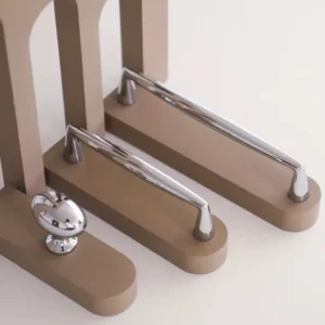 Kitchen Bedroom Accessories Furniture Wardrobe Pulls Modern Chromed Brass Kitchen Cabinet Storage Handles Drawer Knobs Hardware