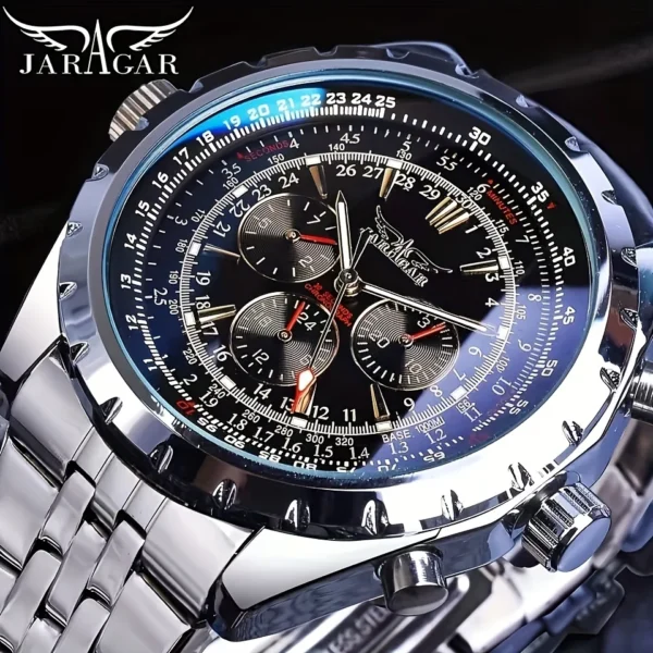 High-End Men's Watches Are a Stylish and Functionally Practical Mechanical Timepiece Made of Stainless Steel, Featuring a Hollow Design and a Large Dial. Its Attractive Appearance Makes It Suitable for Everyday Gifts, and It Requires No Batteries. It Is a Stylish, Business-Casual, Versatile, and Han