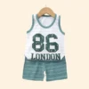 Children Sets Kids Clothes Boys Girls Vest Suit  Summer Children's Clothing baby Cotton T-Shirts Shorts Tank Top Sleeveless