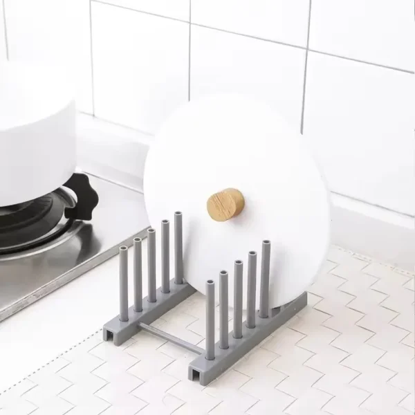 Kitchen Storage Rack Pot Cover Rack Stainless Steel Creative Bowl and Dish Storage Rack Kitchen Accessories