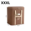 Household Clothes  Move Place Storage Bag for Clothes Dustproof Collapsible Organizers for Blankets Bedding Zip Bag with Handles