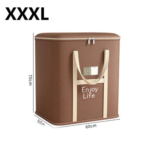 Household Clothes  Move Place Storage Bag for Clothes Dustproof Collapsible Organizers for Blankets Bedding Zip Bag with Handles