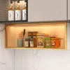 Kitchen Accessories Organizer Wall Mounted Kitchen Racks Modern Floating Cupboards Storage Organizers Suspended Storage Shelf