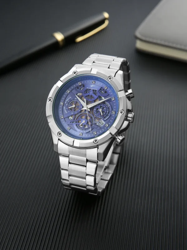 S9c211fe3035e4e5a87e973a8234e2a6eB.webp Men's Watch with Multifunctional Chronograph, Stylish Wristwatch for an Active Lifestyle, Durable Design Suitable for Various Occasions