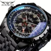 High-End Men's Watches Are a Stylish and Functionally Practical Mechanical Timepiece Made of Stainless Steel, Featuring a Hollow Design and a Large Dial. Its Attractive Appearance Makes It Suitable for Everyday Gifts, and It Requires No Batteries. It Is a Stylish, Business-Casual, Versatile, and Han