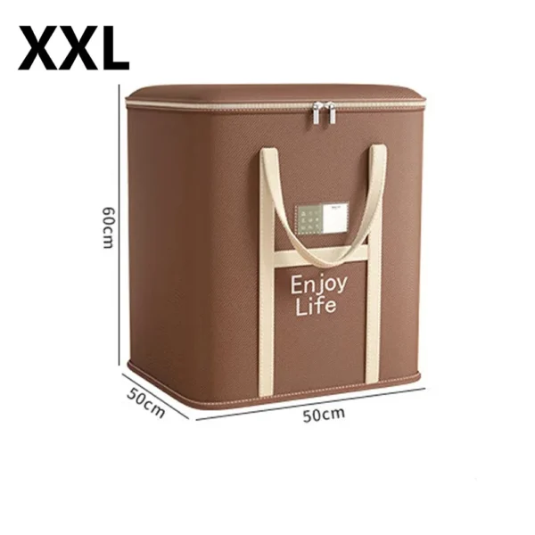 Household Clothes  Move Place Storage Bag for Clothes Dustproof Collapsible Organizers for Blankets Bedding Zip Bag with Handles