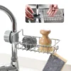 Kitchen Sink Drain Rack Sponge Storage Flexible Faucet Holder Soap Drainer Towel Rack Shelf Organizer Kitchen Accessories