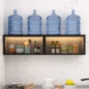 Kitchen Accessories Organizer Wall Mounted Kitchen Racks Modern Floating Cupboards Storage Organizers Suspended Storage Shelf