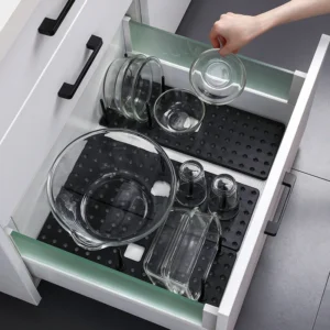 Sc22b0b694c1542f3920a307052da0070W.webp Kitchen Organizer Sink Drain Shelf Dish Drying Rack Telescopic Pan Bowl Stand Storage Drawer Adjustable Holder Home Accessories
