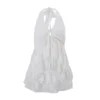 Clothing 2026 Spring New Style French Gentle Small Fresh Chiffon Hook Pattern Irregular Halter Neck Vest Top