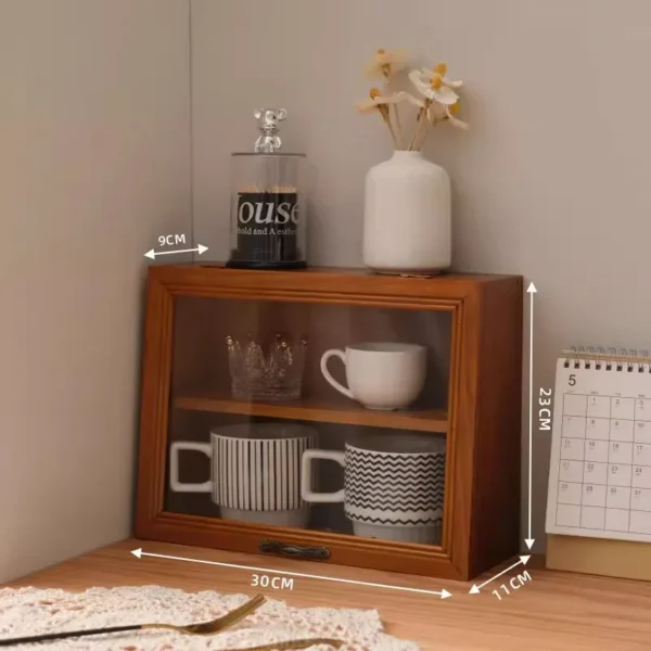 Household desktop cups, utensils, miscellaneous items, organizing small cabinets