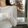 Clothing T Shirt Woman Beige Korean Fashion Streetwear Clothes Top Cute Women's Tshirt High Quality Aesthetic Hot Pullover