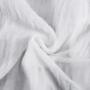 Clacive Fashion White Cotton Woman Blouse 2024 Elegant Stand Collar Puff Sleeve Shirts Casaul Classic Blusa Tops Female Clothing