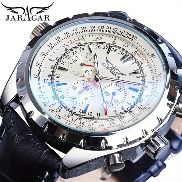 High-End Men's Watches Are a Stylish and Functionally Practical Mechanical Timepiece Made of Stainless Steel, Featuring a Hollow Design and a Large Dial. Its Attractive Appearance Makes It Suitable for Everyday Gifts, and It Requires No Batteries. It Is a Stylish, Business-Casual, Versatile, and Han