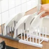 Kitchen Storage Rack Pot Cover Rack Stainless Steel Creative Bowl and Dish Storage Rack Kitchen Accessories