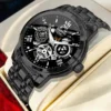 UTHAI Watch For Men Trendy High End Light Luxury Versatile Quartz Wristwatches Waterproof Roman Hollow Male's Clock Watch