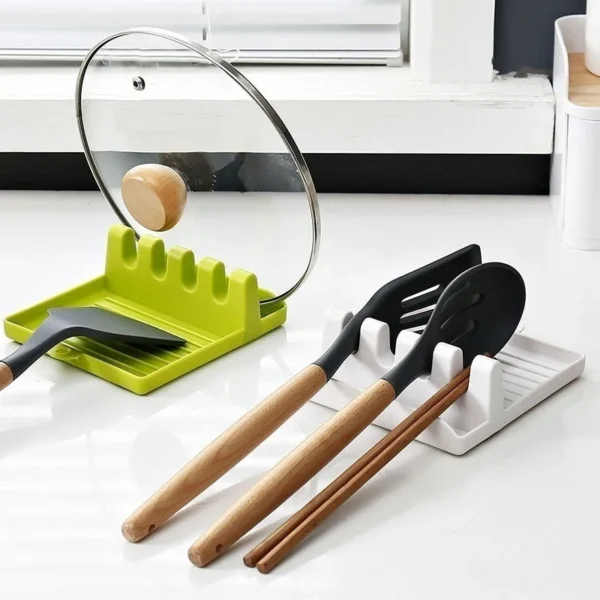 Se3115393a1464a3a91786bec6c31c6afw.webp Kitchen Spoon Holders Fork Spatula Rack Shelf Organizer Plastic Chopsticks Holder Non-slip Spoons Pad
