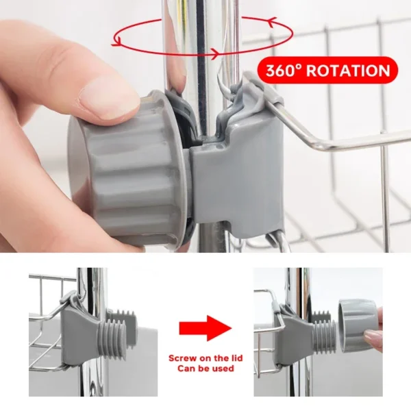 Kitchen Sink Drain Rack Sponge Storage Flexible Faucet Holder Soap Drainer Towel Rack Shelf Organizer Kitchen Accessories
