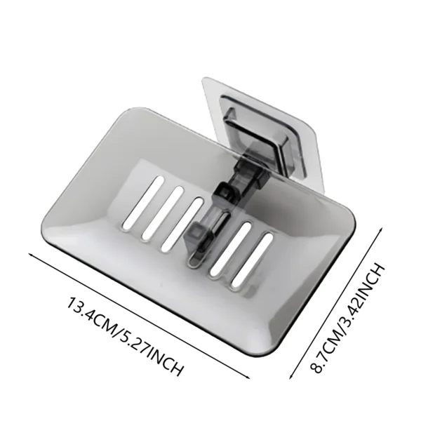 Sec33a9db43bf4177ae125c31949a62b4k.webp Household Wall Mounted Soap Holder Soap Dishes Sponge Scrubber Box for Home Flat Dormitory Hotel