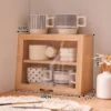 Household desktop cups, utensils, miscellaneous items, organizing small cabinets