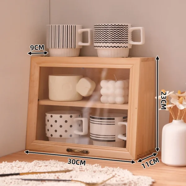 Household desktop cups, utensils, miscellaneous items, organizing small cabinets